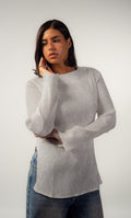 Wave Blouse - White