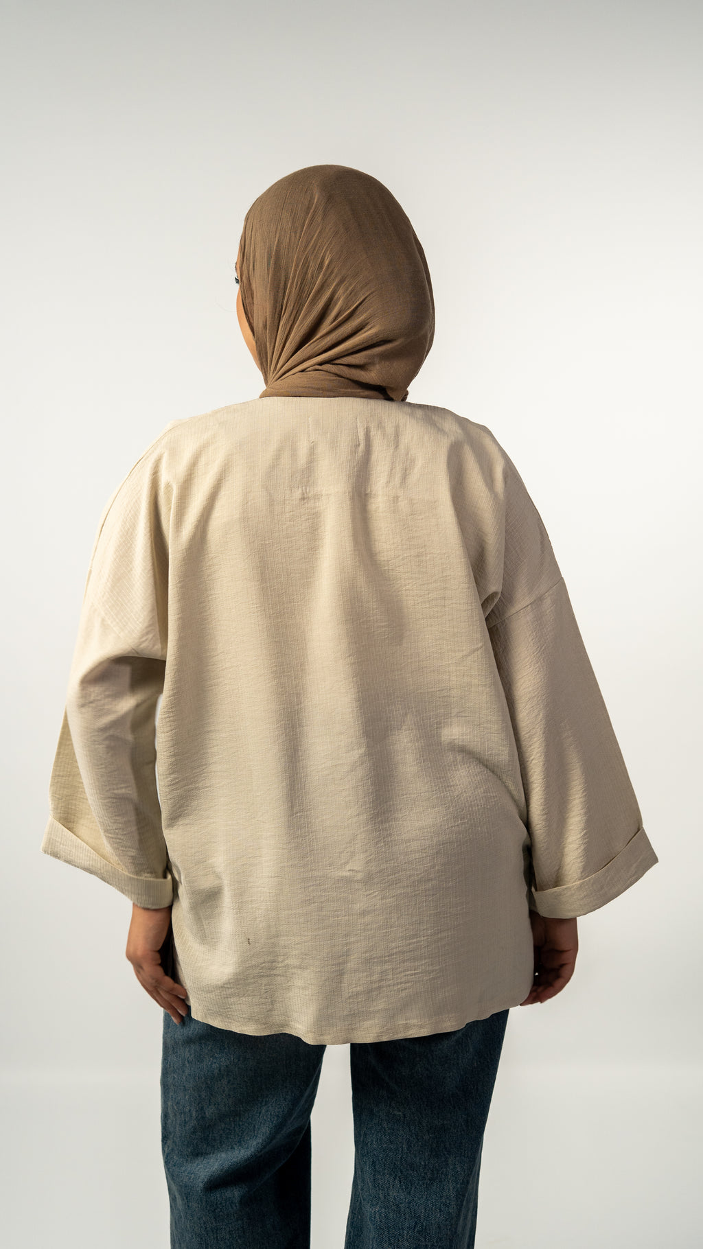 Zenya Kimono Blouse - Beige