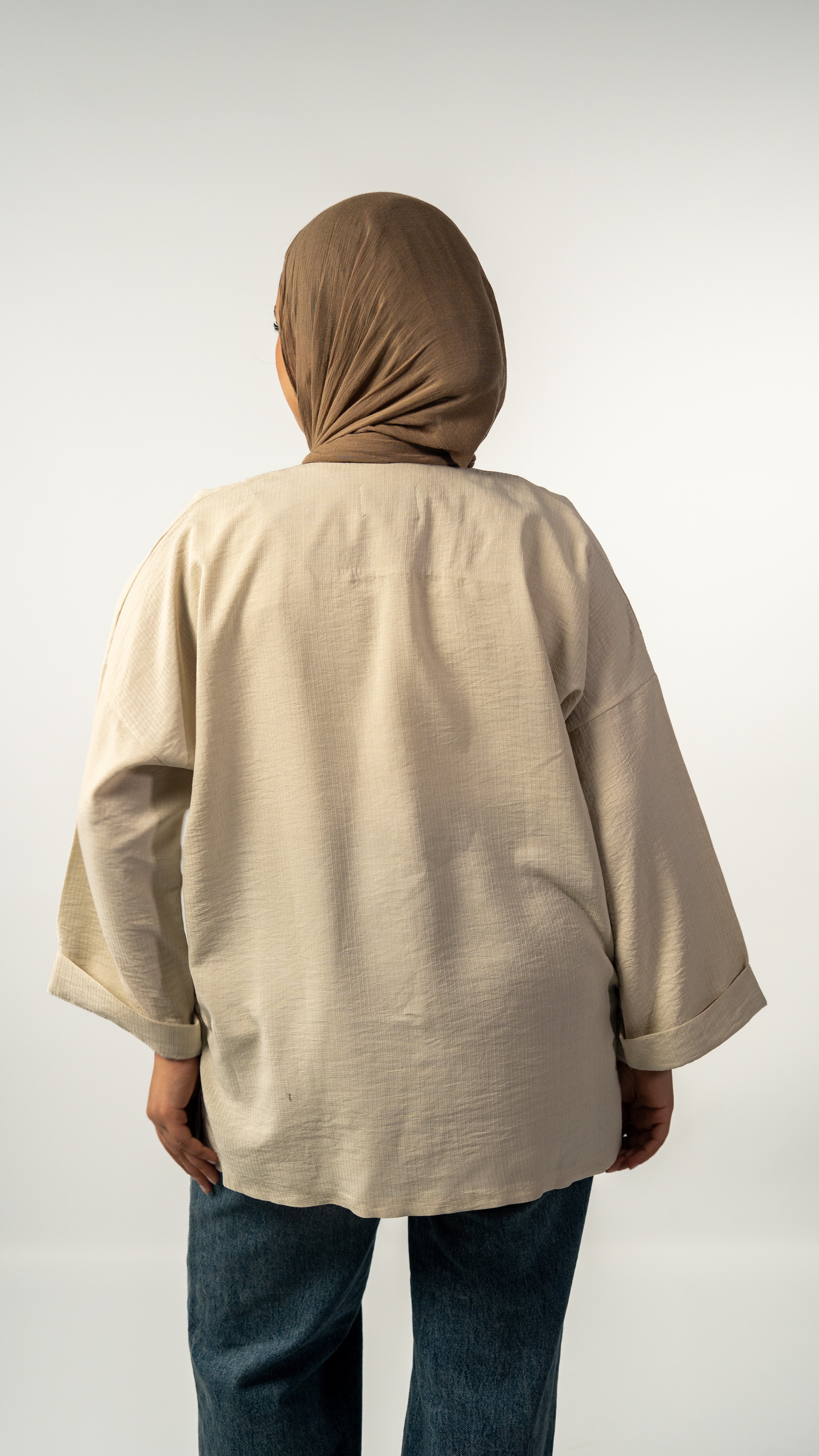 Zenya Kimono Blouse - Beige