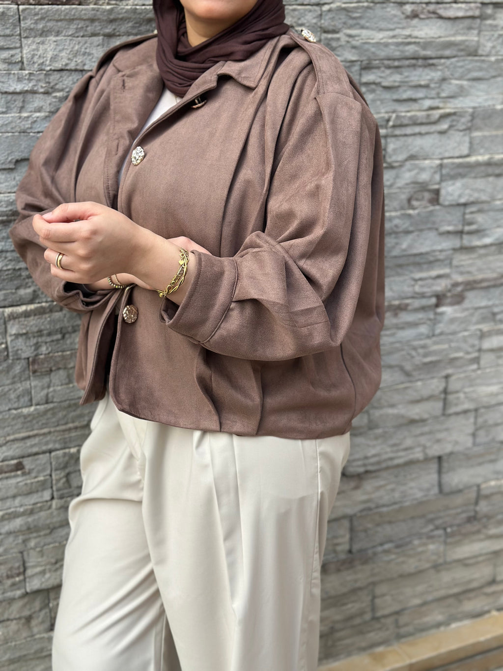 Everyday Suede Jacket - Brown