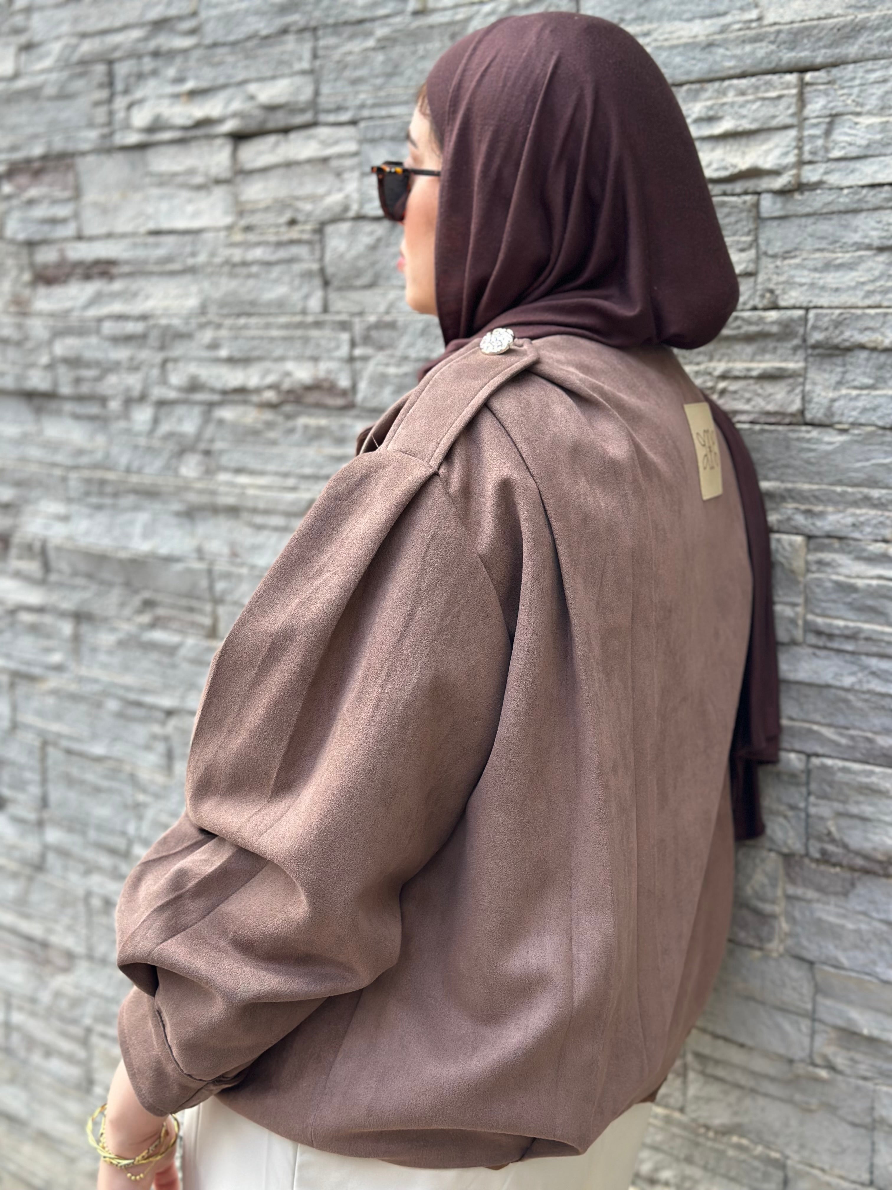 Everyday Suede Jacket - Brown