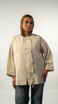 Zenya Kimono Blouse - Beige