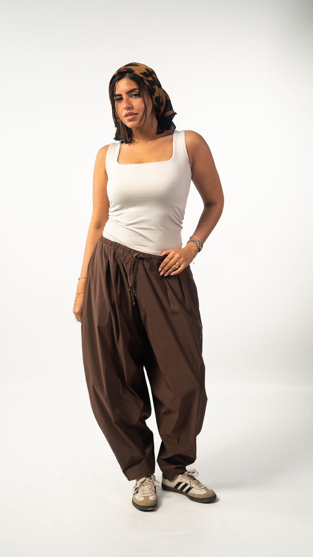 The Serene Ballon Pants - Brown