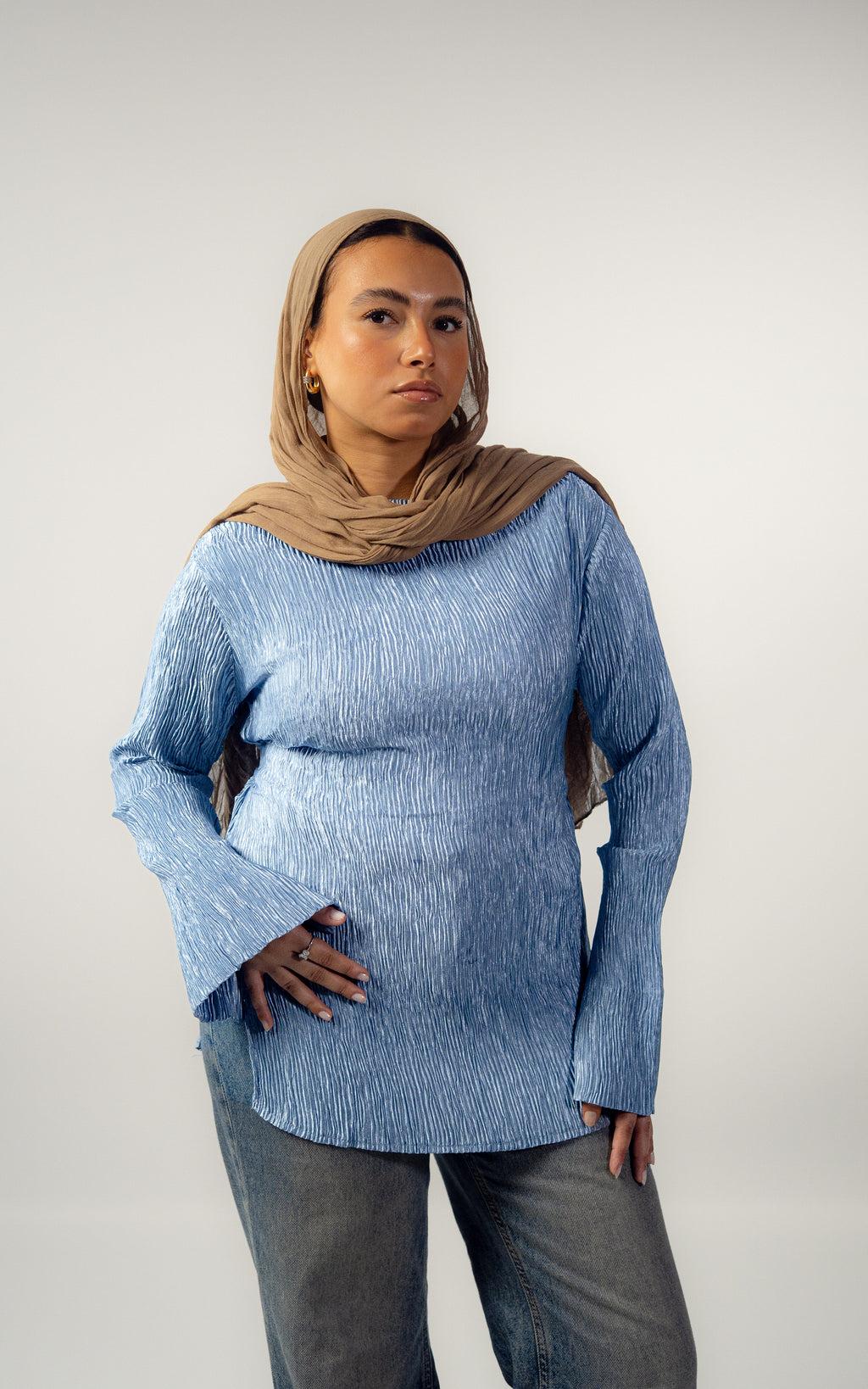 Wave Blouse - Blue