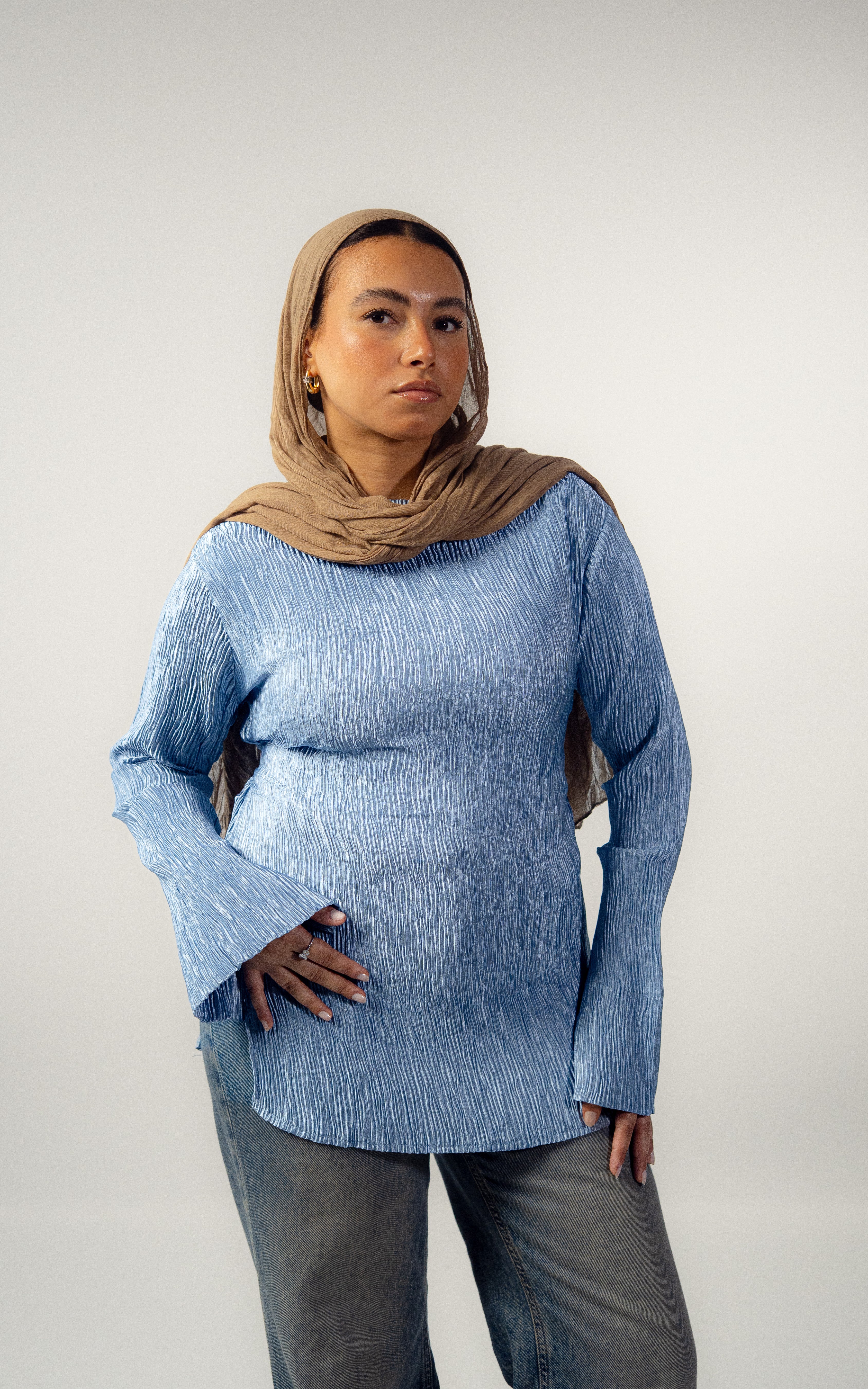Wave Blouse - Blue