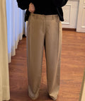 Loose-Darted Pants - Camel