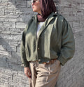 Everyday Suede Jacket - Olive