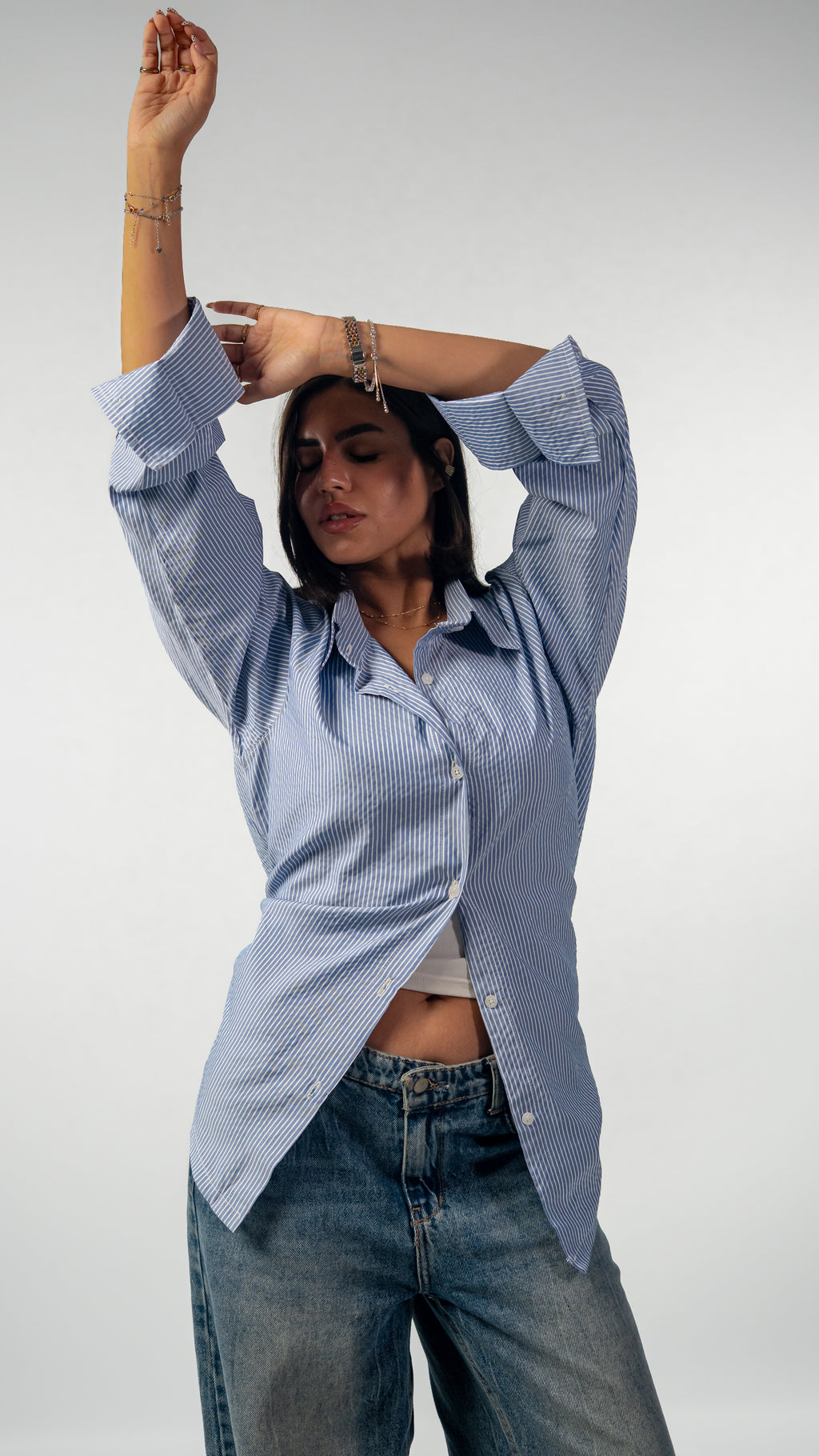 Blue Pinstripe Shirt