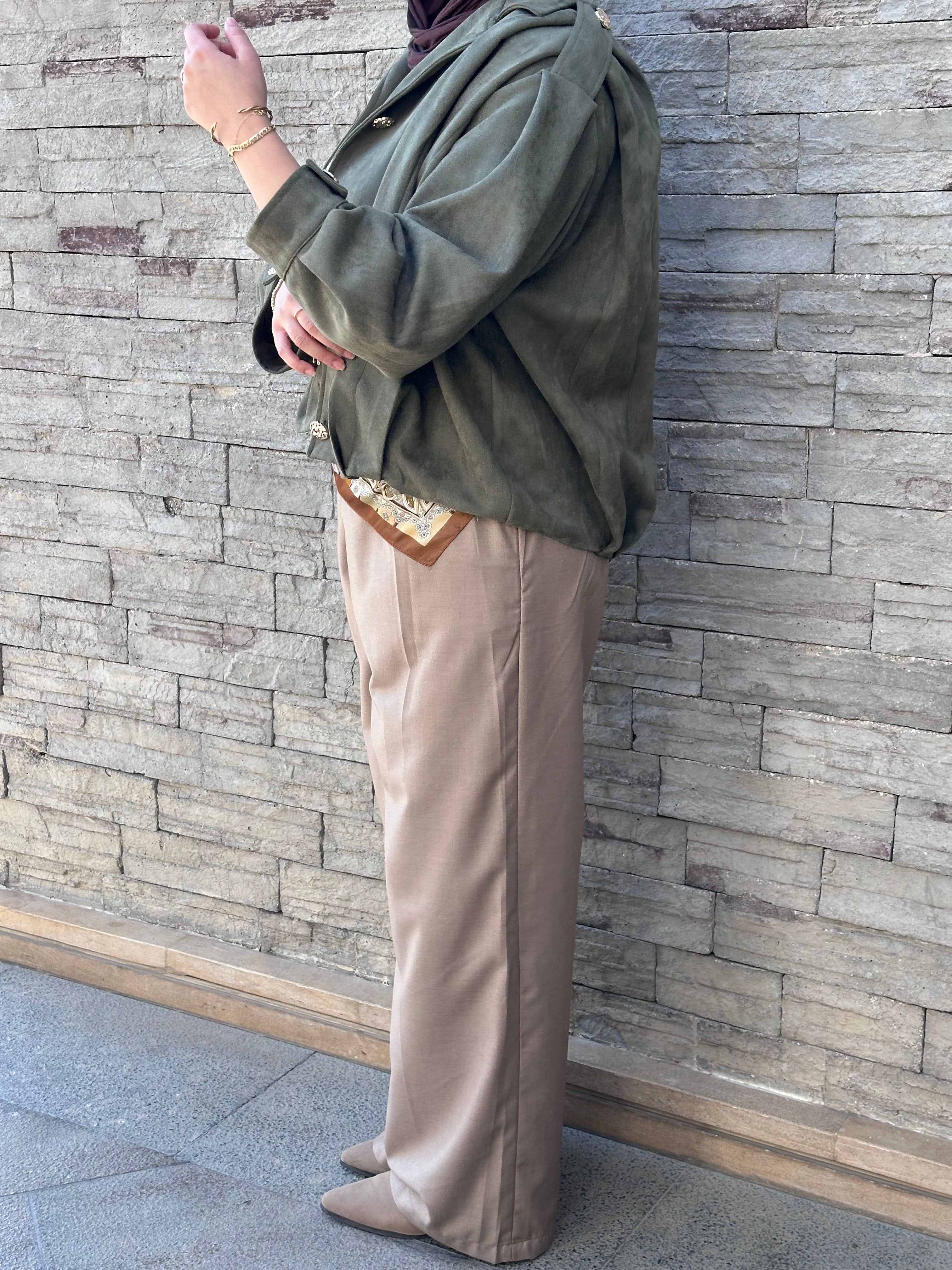 Everyday Suede Jacket - Olive