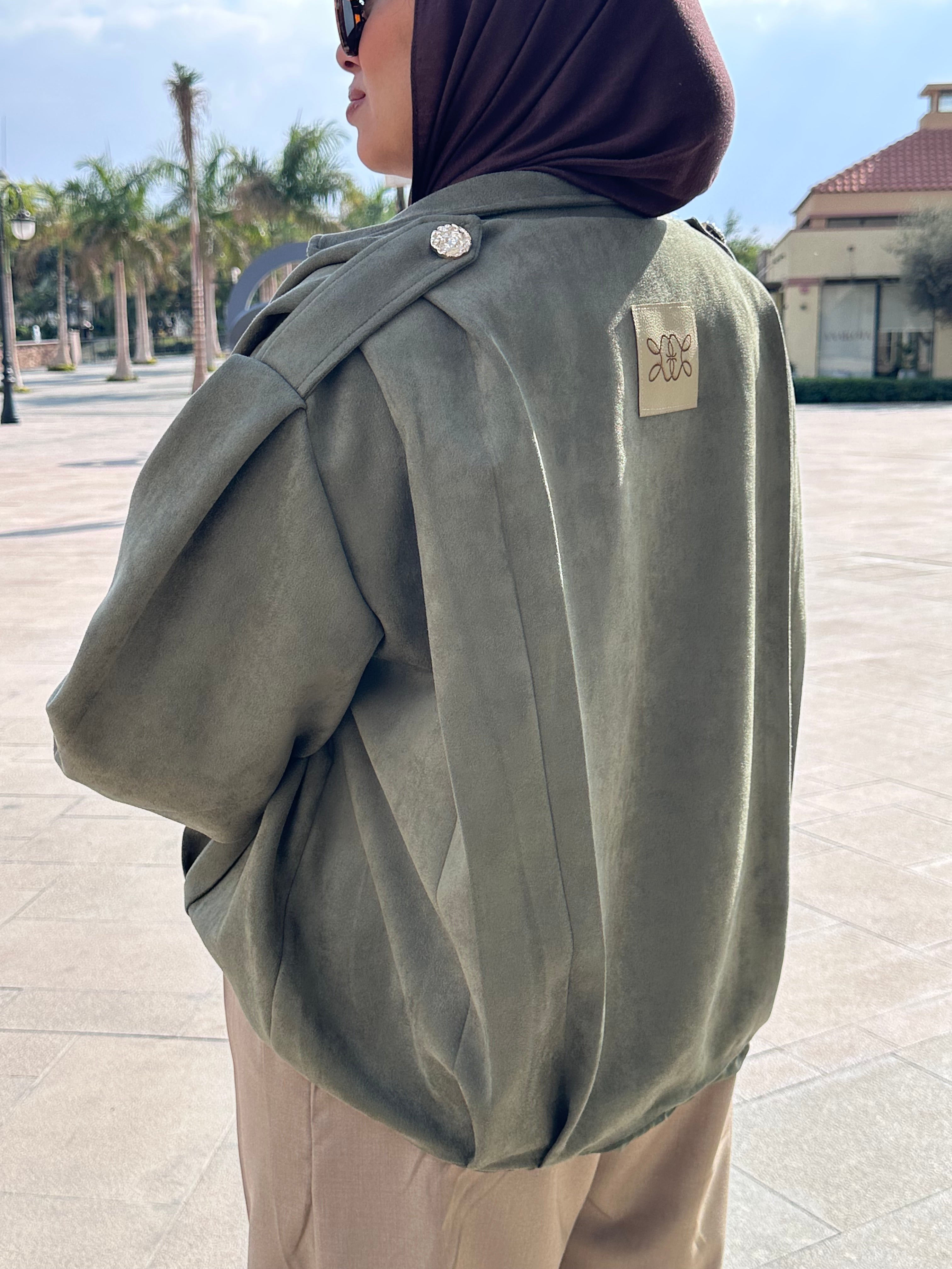 Everyday Suede Jacket - Olive