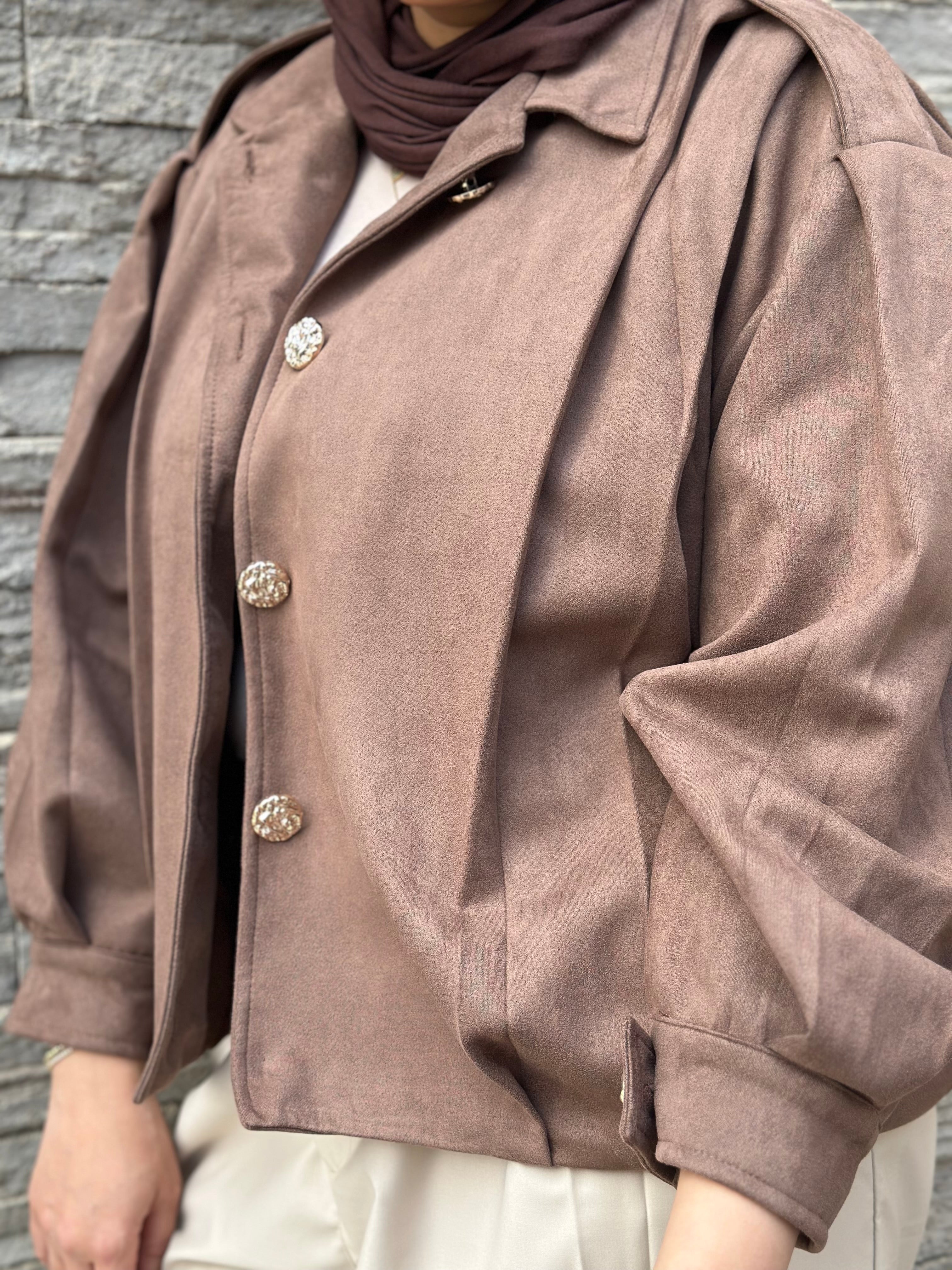 Everyday Suede Jacket - Brown