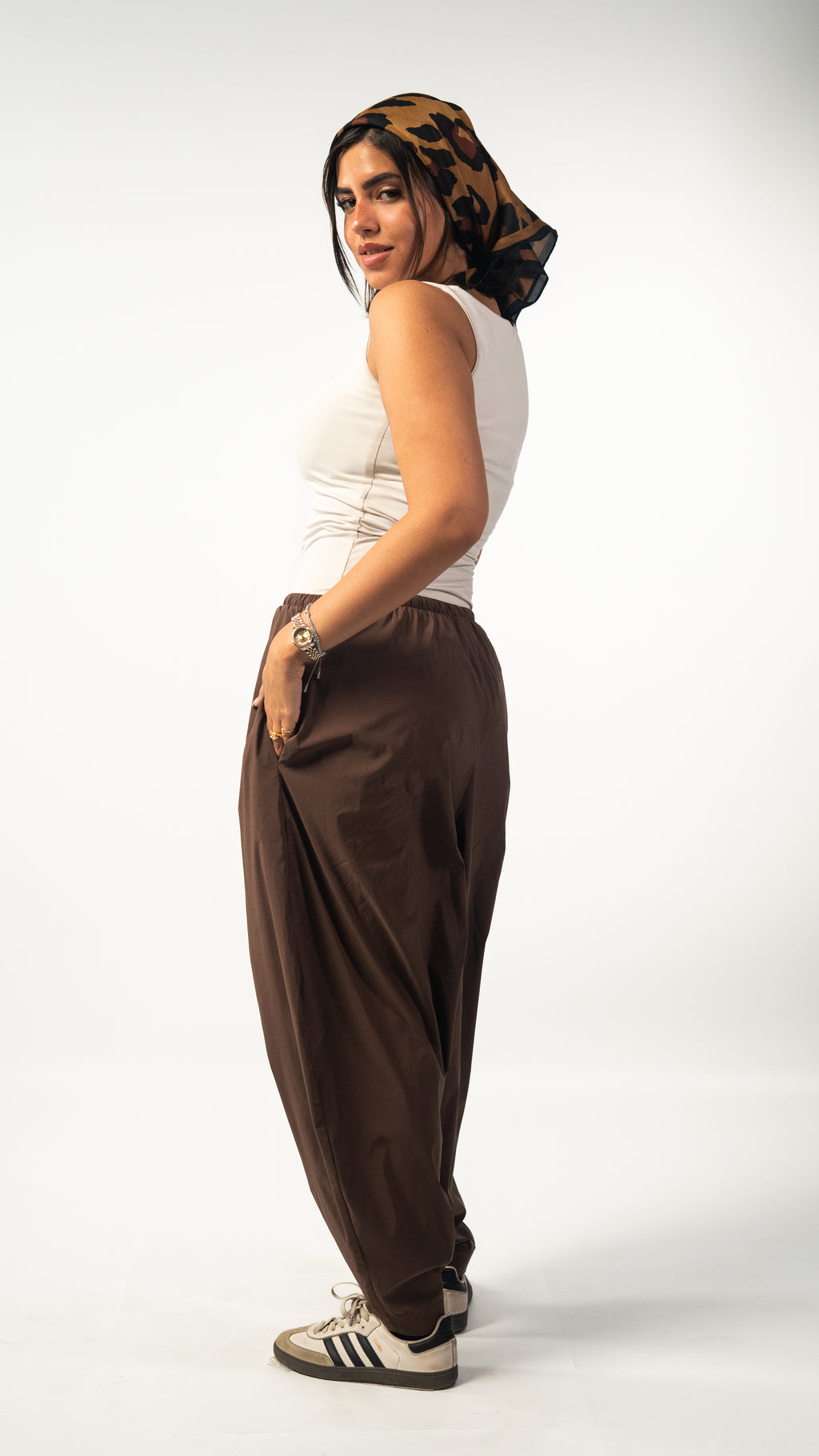 The Serene Ballon Pants - Brown
