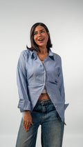 Blue Pinstripe Shirt