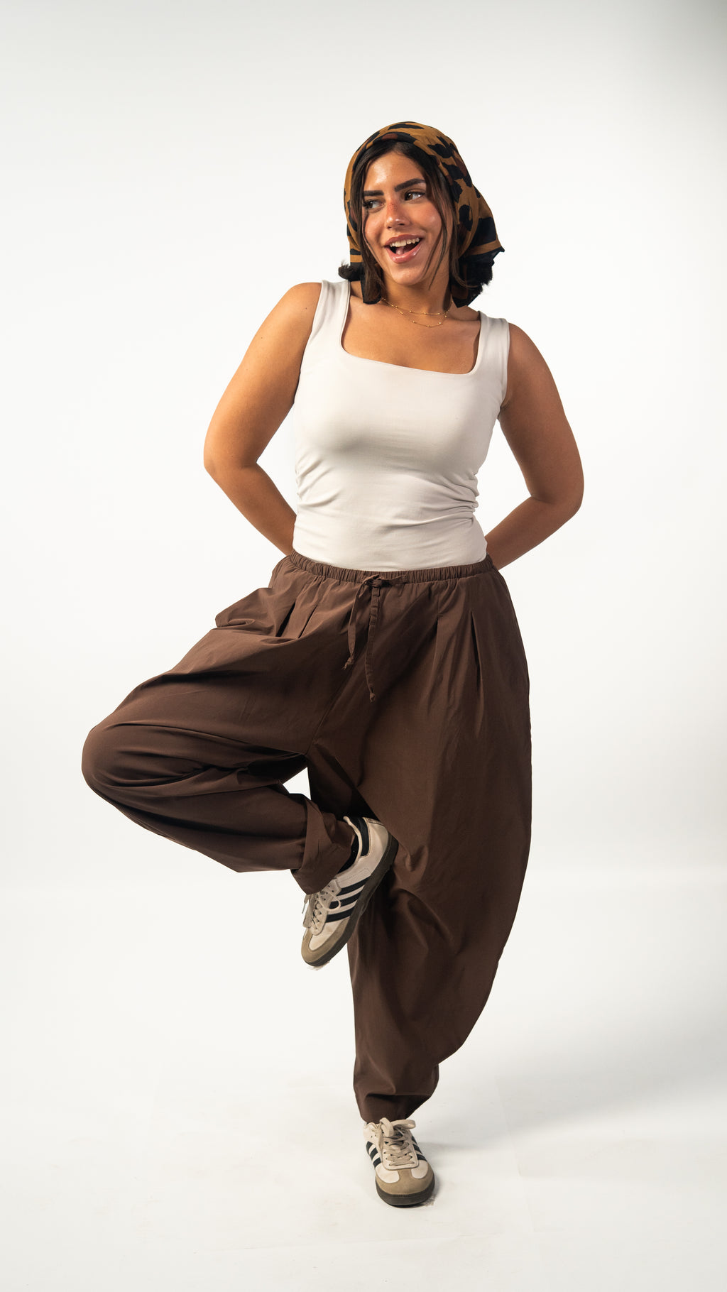 The Serene Ballon Pants - Brown